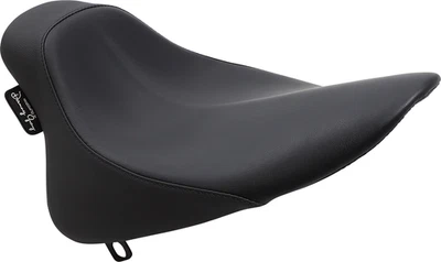 Danny Gray Black Buttcrack Leather Solo Seat fits 1984-1999 Harley Softail FLSTN - Image 1 of 4