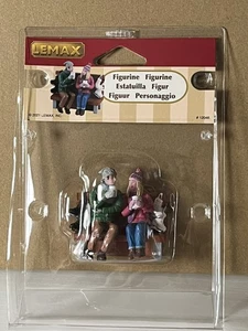 Lemax Christmas Bench Figurine Couple Coffee Drinkers Ice Skates Gilmore Girls - Picture 1 of 3