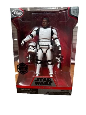 Figura de acción fundida a presión Star Wars Elite Series Disney Store Finn FN-2187 sellada Foto 1 de 3