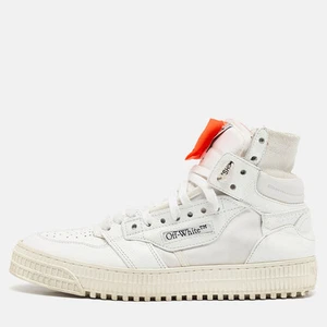 Off-White White Leather and Canvas 3.0 Off Court Sneakers Size 39 - Picture 1 of 10