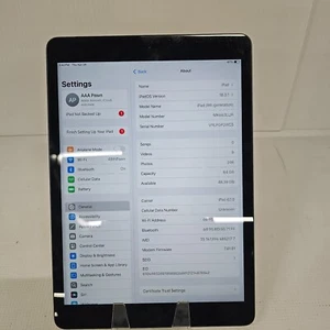 Apple iPad (9.ª generación) A2603 64 GB, Wi-Fi, 10,2 pulgadas - Gris MK663LL/A (tal cual) - Imagen 1 de 11