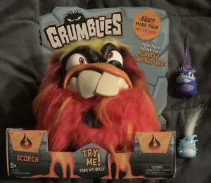 Grumblies Monster Electronic Toy Fire Scorch 2018 Skyrocket Inc. Miniacs Sealed - Picture 1 of 10