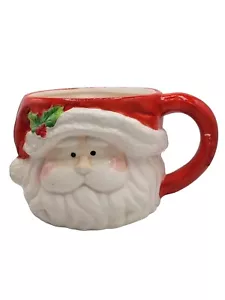 Tazza gigante testa di Babbo Natale fioriera contenitore caramelle cioccolata calda vintage - Foto 1 di 10