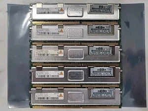 Lot Of 5 Qimonda HYS72T256420HFA-3S-B 2GB 2Rx4 PC2-5300F-555 398707-051 Server  - Picture 1 of 3