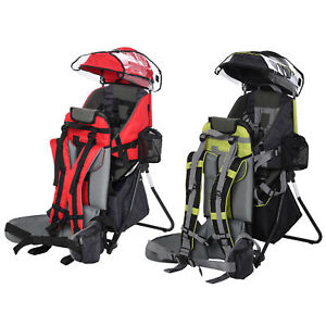 Baby Backpack Carrier for Hiking with Ergonomic Hip Seat Detachable Rain Cover