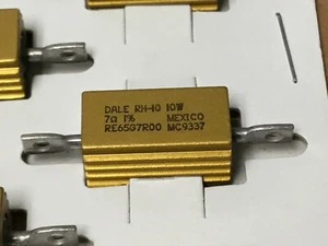 (1 Stück) DALE RE65G7R00 Widerstand drahtgewickelt 7 Ohm 1 % 10 W    - Bild 1 von 3
