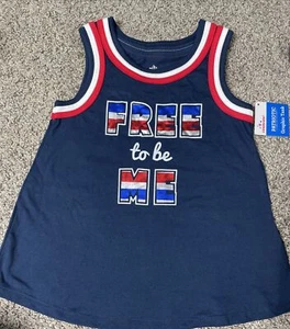 Toddler 4th Of July Girls Shirt Size 5T USA NWT Free To Be Me - Picture 1 of 4