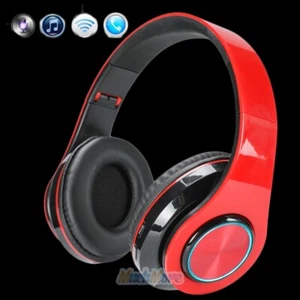 Foldable Bluetooth Headphones Wireless Over Ear Noise Reduction Headset w/ Mic - Picture 1 of 12