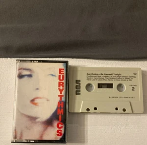 EURYTHMICS BE YOURSELF TONIGHT Cassette Tape 1985 Electronic Synth-Pop Rare - Picture 1 of 1