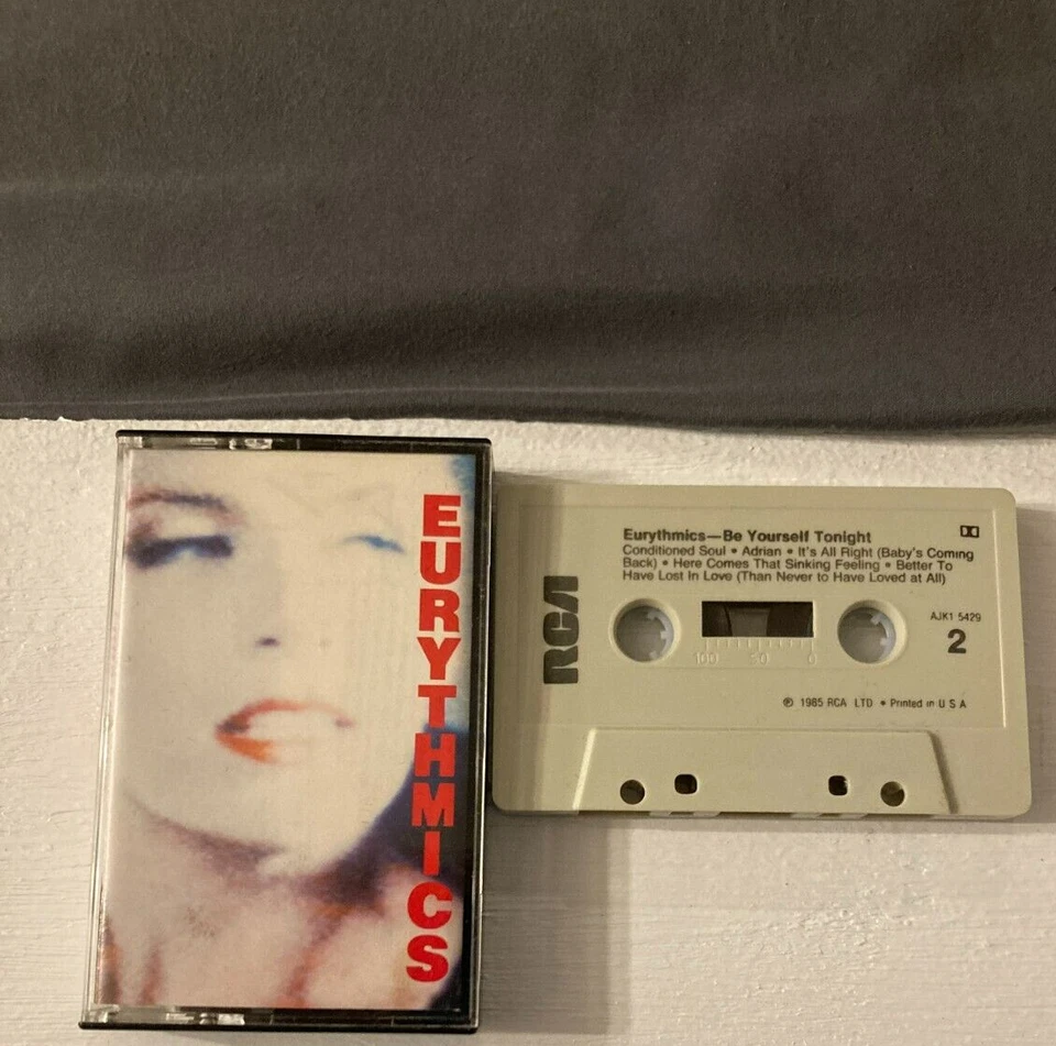 EURYTHMICS BE YOURSELF TONIGHT Cassette Tape 1985 Electronic Synth-Pop Rare - Image 1 of 1