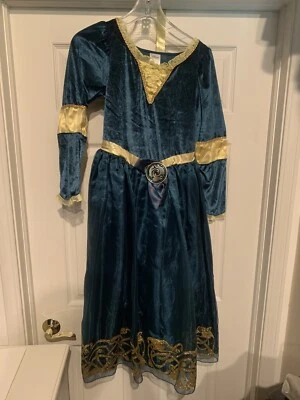 Fantasia Disney Store Merida verde floresta corajosa criança tamanho grande XL 13 - Imagem 1 de 4