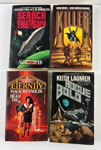Lot of 4 Baen Sci-Fi 1980's Vintage Paperbacks - Picture 1 of 5