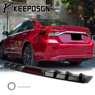 For Toyota Corolla Rear Bumper Diffuser Splitter Reflective Strip Tail Light JDM Foto 1 de 4