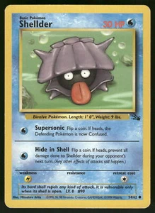 Shellder HP 54/62 Fossil Pokemon Card - Picture 1 of 2