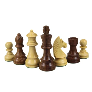 Sheesham German Staunton Chess Pieces 3.75 Inch - Picture 1 of 4