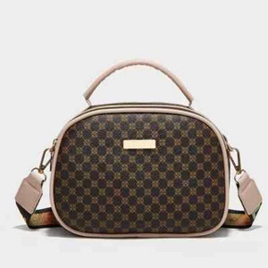 Bolso Shell, Doble Cremallera, Bolso de Hombro Individual, Correa de Hombro Estampada, Mujer... - Imagen 1 de 12