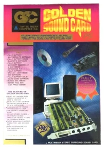 Toptek Doré Son Carte Pro 16 Bit Isa Carte Son Yamaha 7128 Midi Cd-Rom - Neuf - Photo 1/5