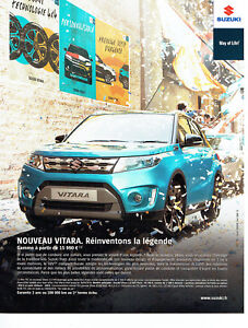 Publicité Advertising 011  2016   nouveau Vitara 4x4 Suzuki