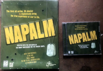 NAPALM (Large Retail Box PC CD-ROM Game, 1998) Vintage 486 Computing - Image 1 of 4