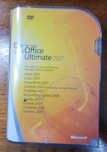Microsoft Office Ultimate 2007 With Product Key 2 Disc Set English - Picture 1 of 2