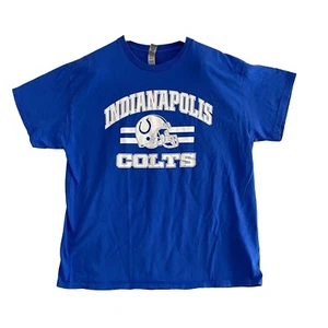 Gilden NFL Indianapolis Colts T-Shirt XL Blue Football Streetwear Normcore Tee - Picture 1 of 7