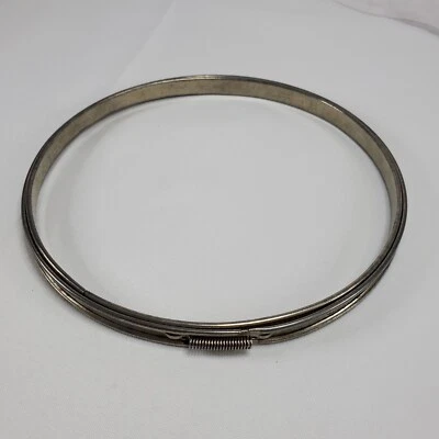 Vintage Gibbs 7" Metal Embroidery Hoop Spring Tension Cork Lined Marked - Image 1 of 4