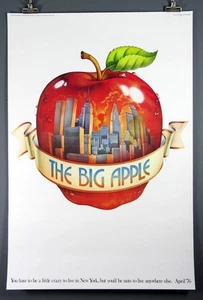 "The Big Apple" NYC Ogilvy and Mather, New York City, Rare Vintage Poster 1976 - Bild 1 von 1