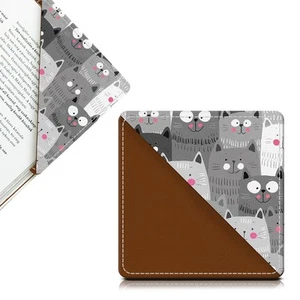 Cute Leather Bookmarks Fun Triangle Making Corner Bookmark Book Accessories f... - Picture 1 of 5