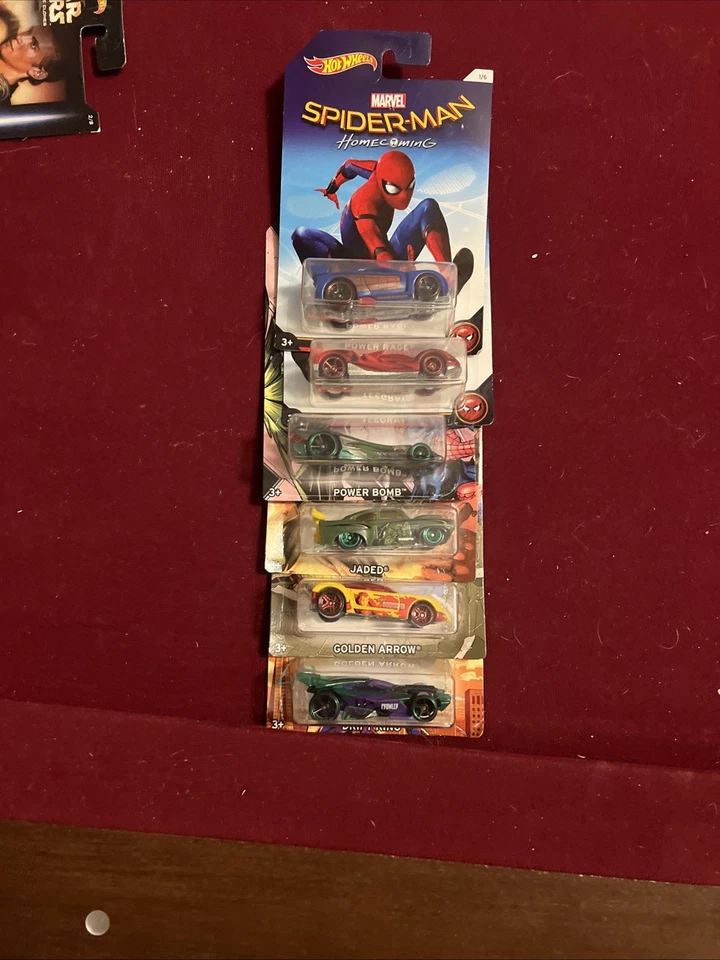 Hot Wheels Spider-Man Homecoming 2016 juego completo de 6 Foto 1 de 4