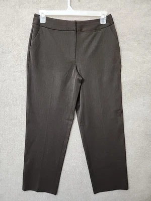 Talbots Dress Pants Womens 12 Petite Brown Straight Career Office Business NWOT - Image 1 of 4
