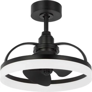 Progress Lighting P250115-30 Shear 20" 3 Blade Indoor LED Ceiling - Black - Picture 1 of 12