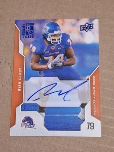 2008 RYAN CLADY UPPER DECK AUTOGRAPHED AUTO ROOKIE CARD RC #86 DENVER BRONCOS - Picture 1 of 2