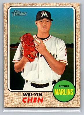 Wei-Yin Chen 2017 Topps Heritage Miami Marlins #272 - Image 1 of 2
