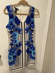Inc International Concepts Women's Blue Sleeveless Dress Size Medium - Picture 1 of 5