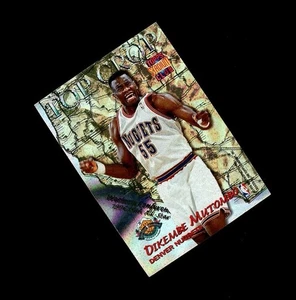 1996 Topps Stadium Club REFRACTOR FOIL ALONZO MOURNING DIKEMBE MUTOMBO DUAL - Picture 1 of 2