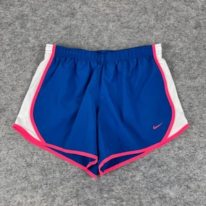 Nike Dri Fit Running Tempo Shorts 4" Lined Blue Girls Large L - Picture 1 of 12