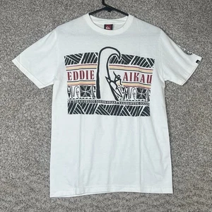 Quiksilver Eddie Aikau T-Shirt Herren Small Weiß Surfen Y2K Kurzarm Wellen - Bild 1 von 7