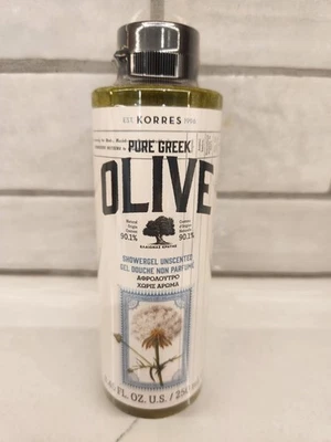 Gel de ducha de aceite de oliva griego puro Korres 8,45 oz nuevo sellado sin perfume Foto 1 de 4