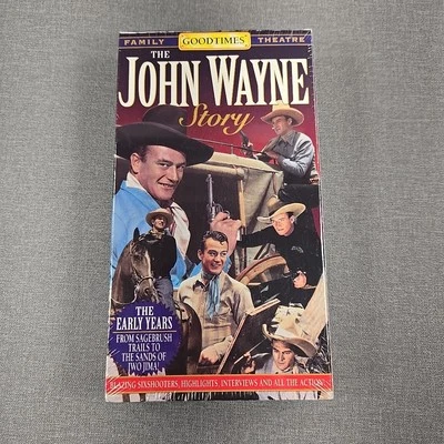 The John Wayne Story ~ The Early Years ~ VHS 1994 Vintage New Sealed Foto 1 de 4