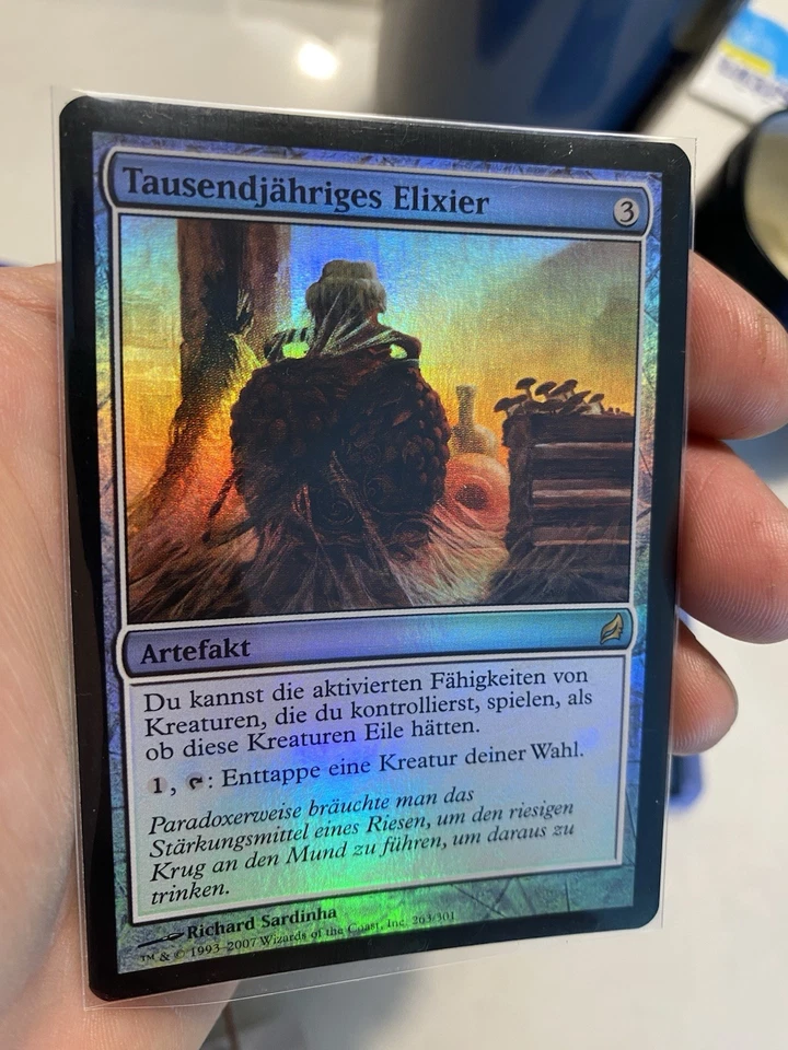Magic The Gathering Lorwyn Thousand-Year Elixir #263/301 MTG German Foil Lorwyn - Image 1 of 3