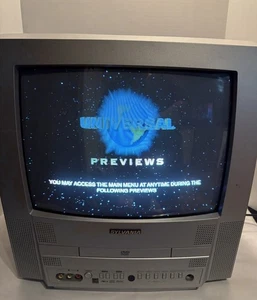 Sylvania SRTD413 13" CRTV DVD/TV Combo Retro Gaming Tested Working No Remote - Picture 1 of 8