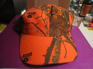 CAPPELLO CAMFLOUGE DA CACCIA ARANCIONE MUSSY OAK BREAK UP 2001 CON ENTRAMBE LE ETICHETTE - Foto 1 di 6