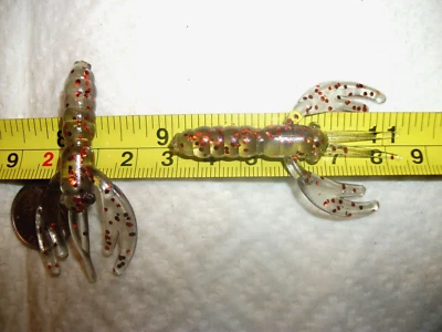 50-2" PLÁSTICO BLANDO CANGREJO DE RÍO-CRAPPIE-BAJO-GRUBS-jig-olor-crawdad-panfish-bud Foto 1 de 4
