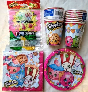 SHOPKINS Birthday Party Snack Pack Kit w/Balloons FREE Ship - Picture 1 of 5