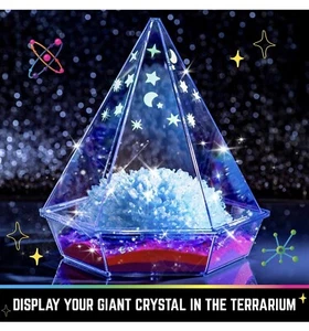 Original Schreibwaren Sternennacht riesiges Kristall wachsendes Terrarium - Bild 1 von 7