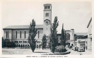 AUSTRALIA - UNIVERSITY OF WESTERN AUSTRALIA PERTH - OLD REAL PHOTO POSTCARD VIEW - Picture 1 of 2