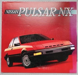 NISSAN PULSAR NX RANGE USA LF Car Sales Brochure 1986 #PUL-S-6401-9-85 307M-GR-1 - Picture 1 of 3