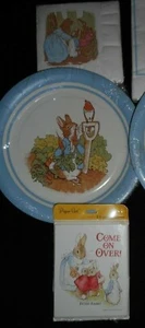 VinTage Peter Rabbit Beatrix Potter Paper Plates Invitations Napkins 3Pieces USA - Picture 1 of 5