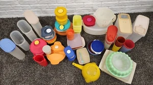 Huge Vintage Tupperware Mixed Lot Bowls Cups Modular Etc. Clean Fast Shipping - Picture 1 of 8