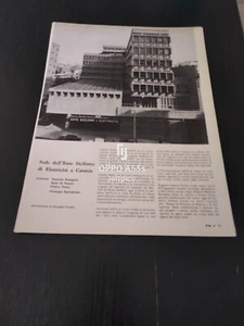 1963 SEDE DEL ENTE SICILIANO DI ELETTRICITA A CATANIA ARCHITETTURA PROGETTO EPOC - Imagen 1 de 2